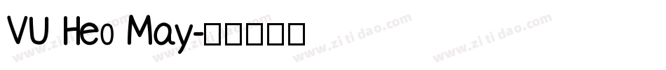 VU Heo May字体转换